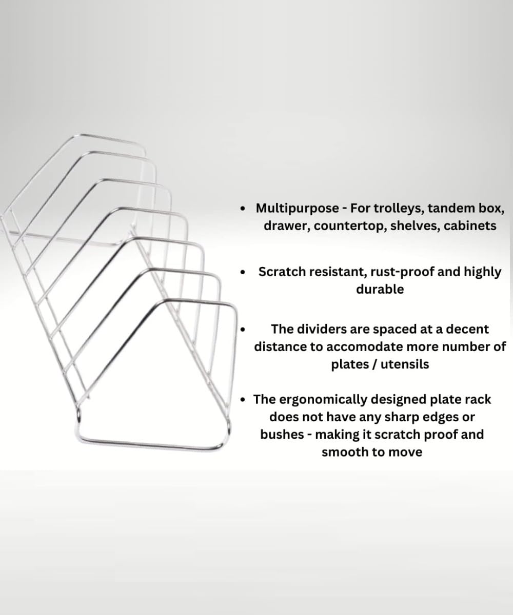 Stainless Steel Dish Rack 6 Sections