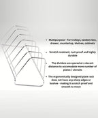 Stainless Steel Dish Rack 6 Sections