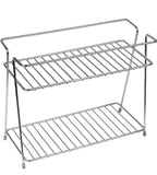 Stainless Steel Spice Rack for Kitchen | Kitchen Organizer 2 Layer Rack | Kitchen Storage Rack