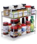 2 Tier Countertop Kitchen Rack | Pantry Storage Organizer | Multipurpose Storage Organizer Kitchen Accessories Rack