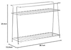 Stainless Steel Spice Rack for Kitchen | Kitchen Organizer 2 Layer Rack | Kitchen Storage Rack