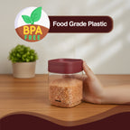 12 Airtight Storage Containers for Kitchen BPA Free Food Grade Plastic Organizing Jars Masala Dabba 750ML