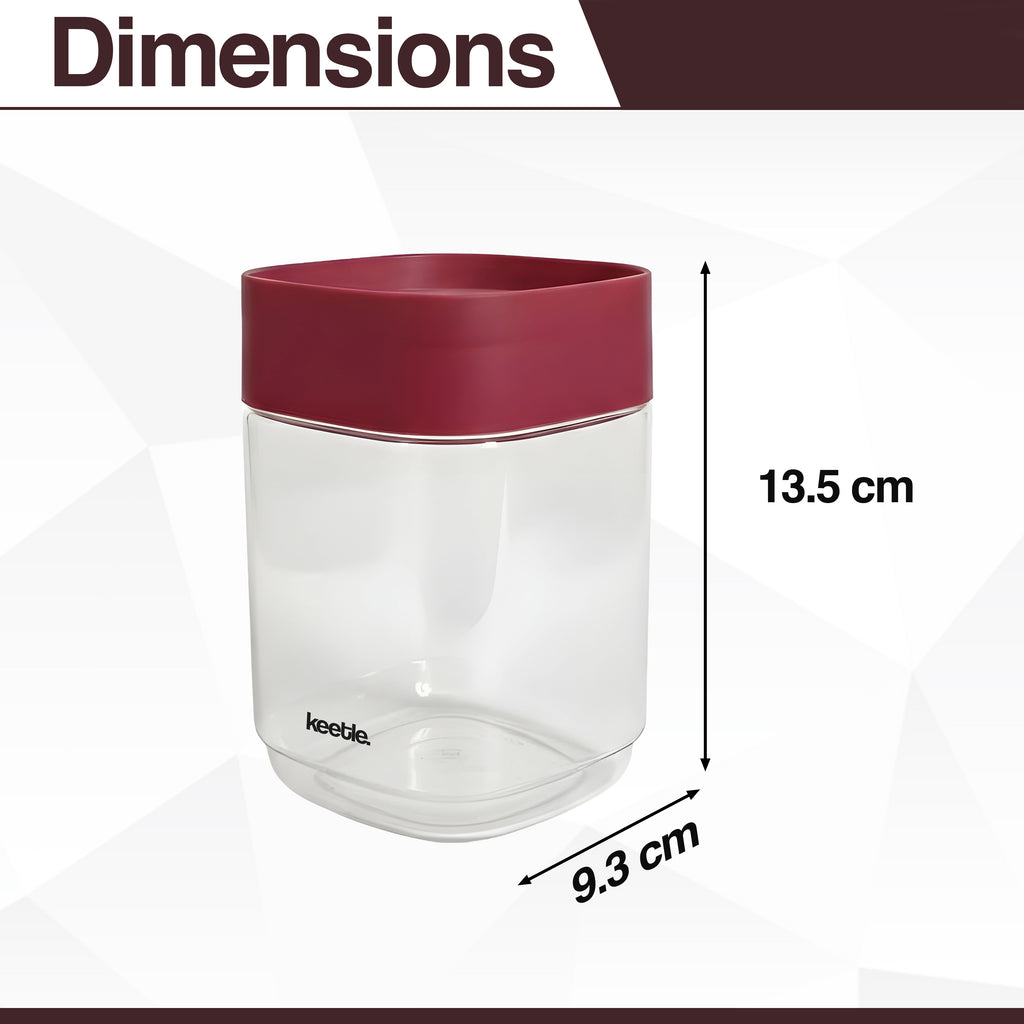 12 Airtight Storage Containers for Kitchen BPA Free Food Grade Plastic Organizing Jars Masala Dabba 750ML
