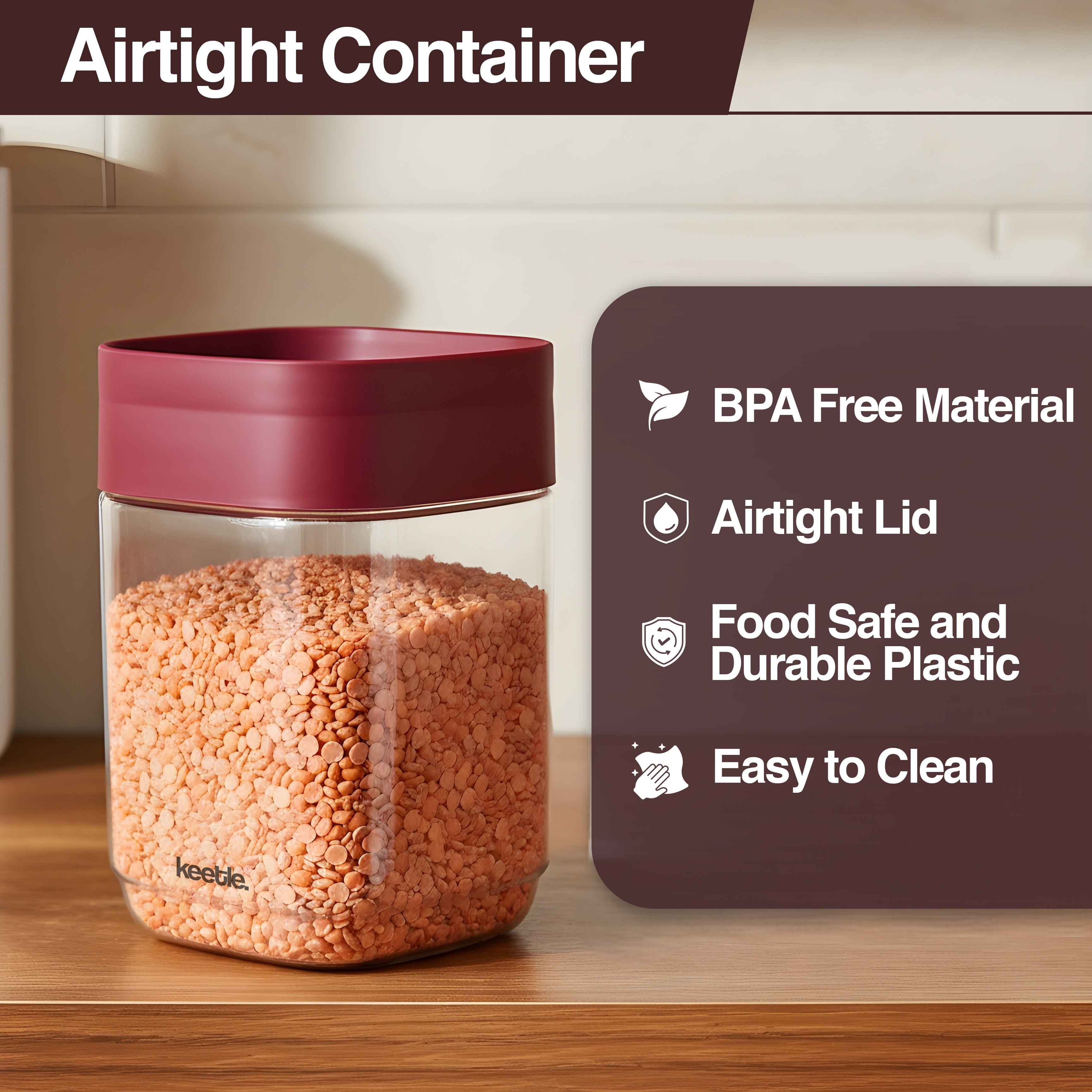 12 Airtight Storage Containers for Kitchen BPA Free Food Grade Plastic Organizing Jars Masala Dabba 750ML